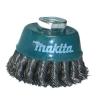 [Miskovitá kefa Makita z oceľového drôtu - spletaný drôt]