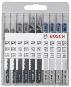 10-dielna súprava pílových listov do priamočiarych píl Wood/Metal Basic T 119 BO