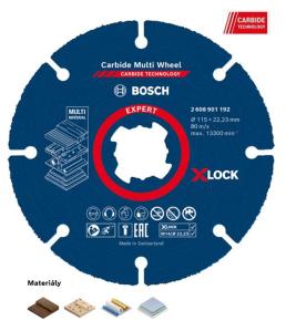 Kotúč rezný 115x22,23 mm EXPERT Bosch Carbide Multi Wheel