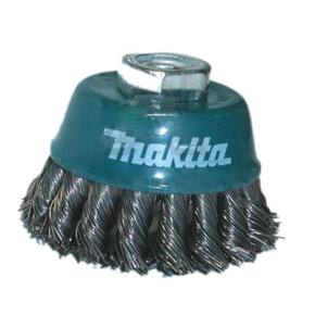 Miskovitá kefa Makita z oceľového drôtu - spletaný drôt