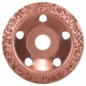 Miskovitý brúsny kotúč so zrnom z tvrdého kovu 115 x 22,23 mm; hrubý, šikmý