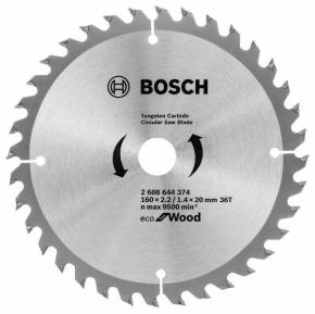 Pílový kotúč Bosch 160x20/16x2,2 mm Eco for wood