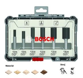 Sada frézovacích bitov Bosch 6 ks